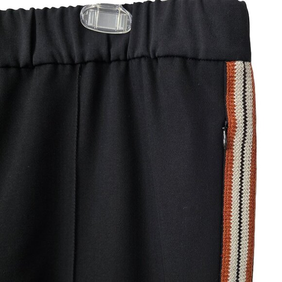ME+EM Side Stripe Track Pant 14 US 18 UK Wide Leg Trouser Black Zip Pockets NEW - Picture 7 of 15